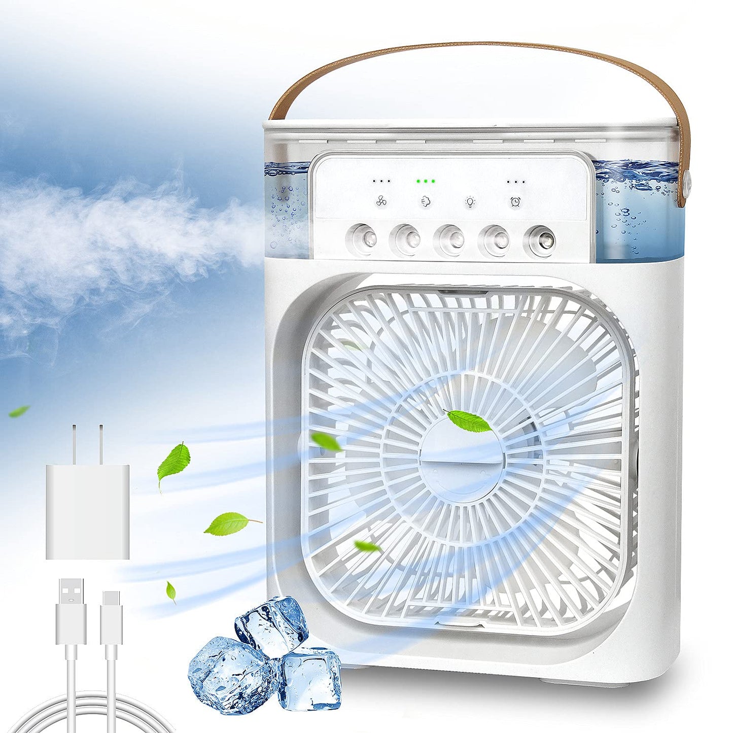 Portable Air Conditioner Fan, Mini Evaporative Air Cooler